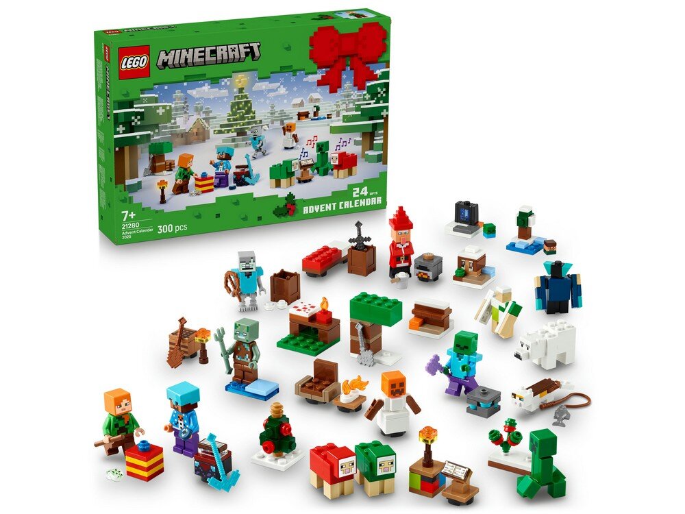 LEGO 21280 Minecraft Kalendarz adwentowy na 2025 rok dla dzieci Zestaw  