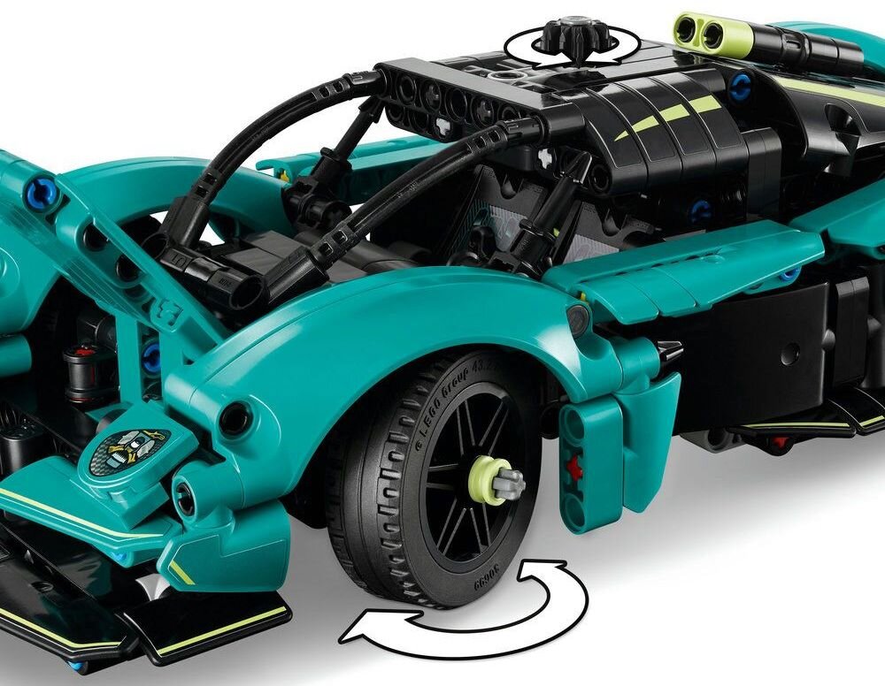 LEGO 42208 Technic Aston Martin Valkyrie silnik V12 7 cm wysokości, 29 cm długości i 13 cm szerokości
