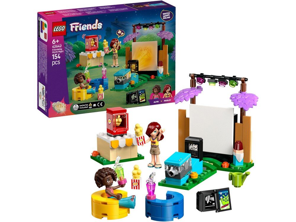 LEGO 42642 Friends Maraton filmowy przyjaciółek  Zestaw