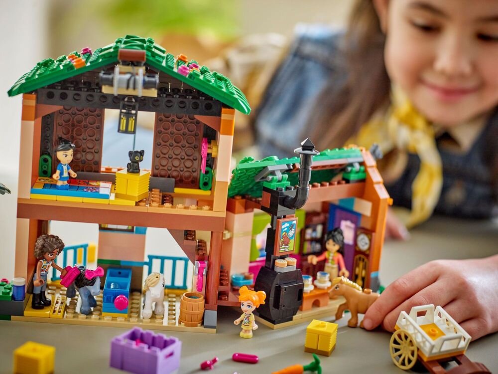 LEGO 42654 Friends Ranczo kucyków i stajnia działający podnośnik do siana zabawa stajnia laleczki  