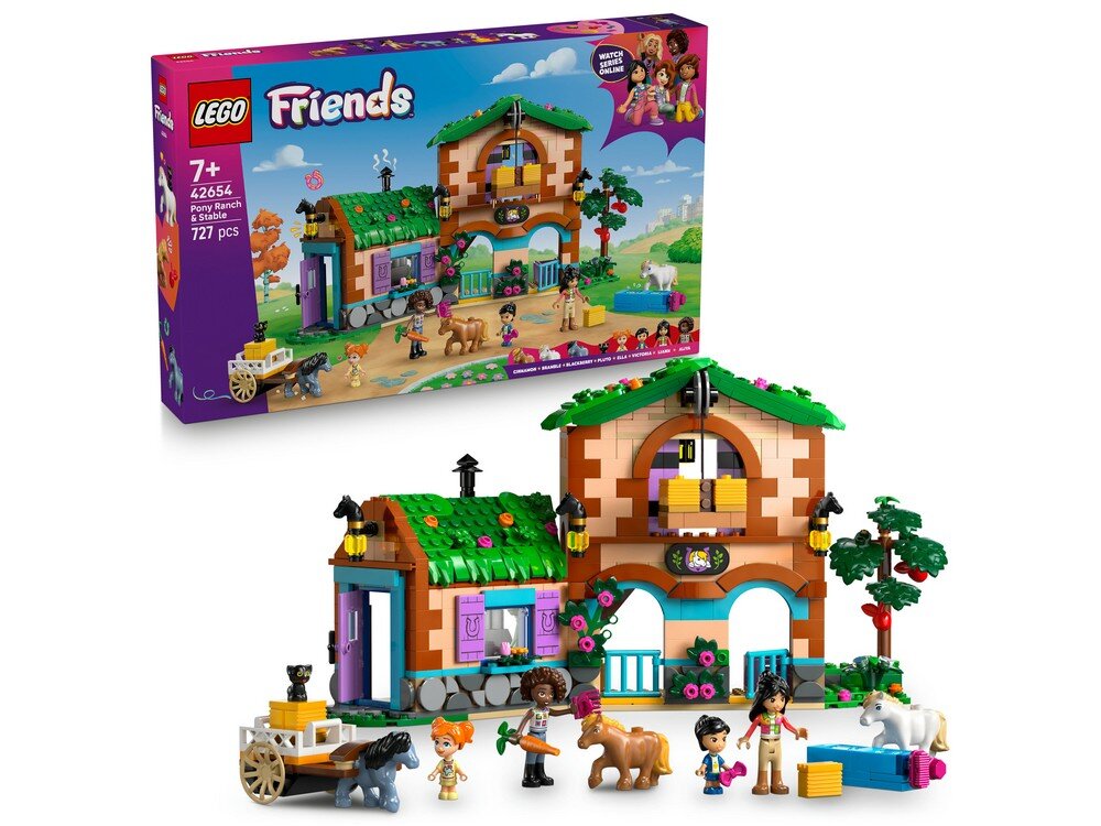 LEGO 42654 Friends Ranczo kucyków i stajnia Zestaw 