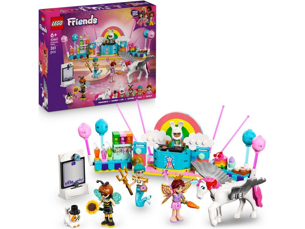 LEGO 42661 Friends Bal przebierańców z jednorożcem i wróżką Zestaw