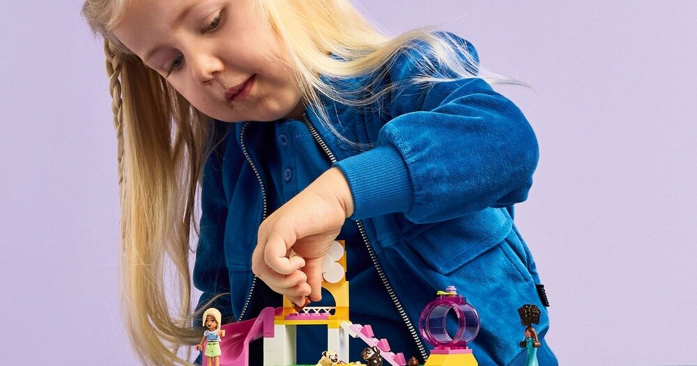LEGO 42665 Friends Plac zabaw dla szczeniaczków  elementy opis konstrukcji wiek
