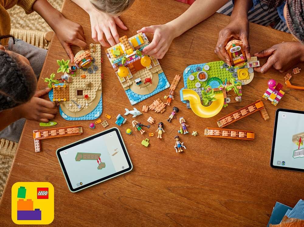LEGO 42673 Friends Rodzinne wakacje na plaży rozwój koordynacja dzieci budują zestaw