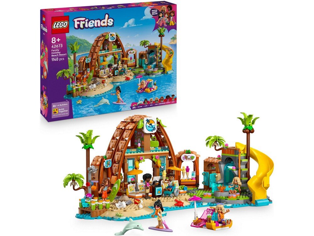 LEGO 42673 Friends Rodzinne wakacje na plaży Zestaw