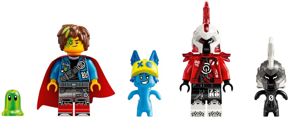 LEGO 71492 DREAMZzz Ognisty kameleon Mateo figurki Logana, cyberludka i Z-Bloba Bohater Mateo i złoczyńca Zero