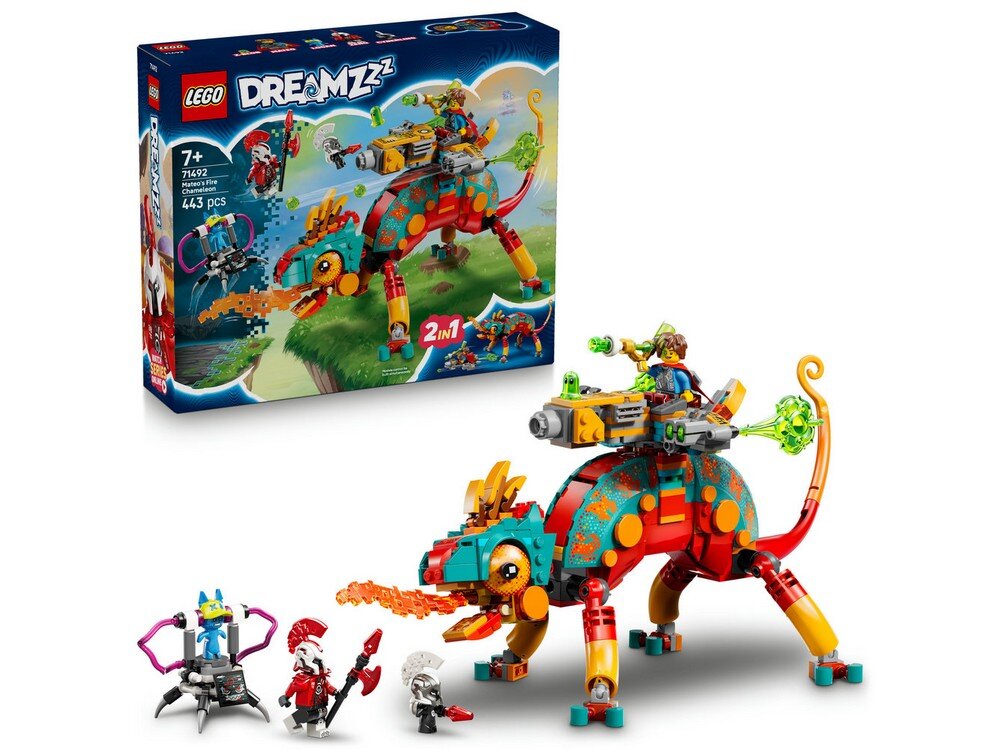 LEGO 71492 DREAMZzz Ognisty kameleon Mateo Zestaw