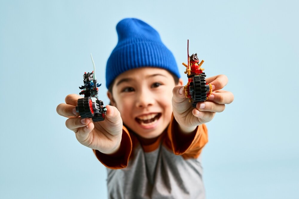 LEGO 71838 NINJAGO Wyścig motocyklowy Kaia elementy opis konstrukcji wiek