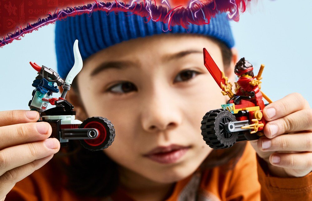 LEGO 71838 NINJAGO Wyścig motocyklowy Kaia minifigurki NINJAGO