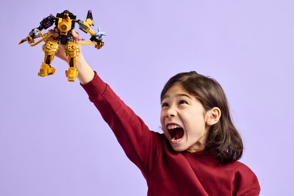 LEGO 71839 NINJAGO Mech bojowy Spinjitzu Arina prezent 16 cm wysokości