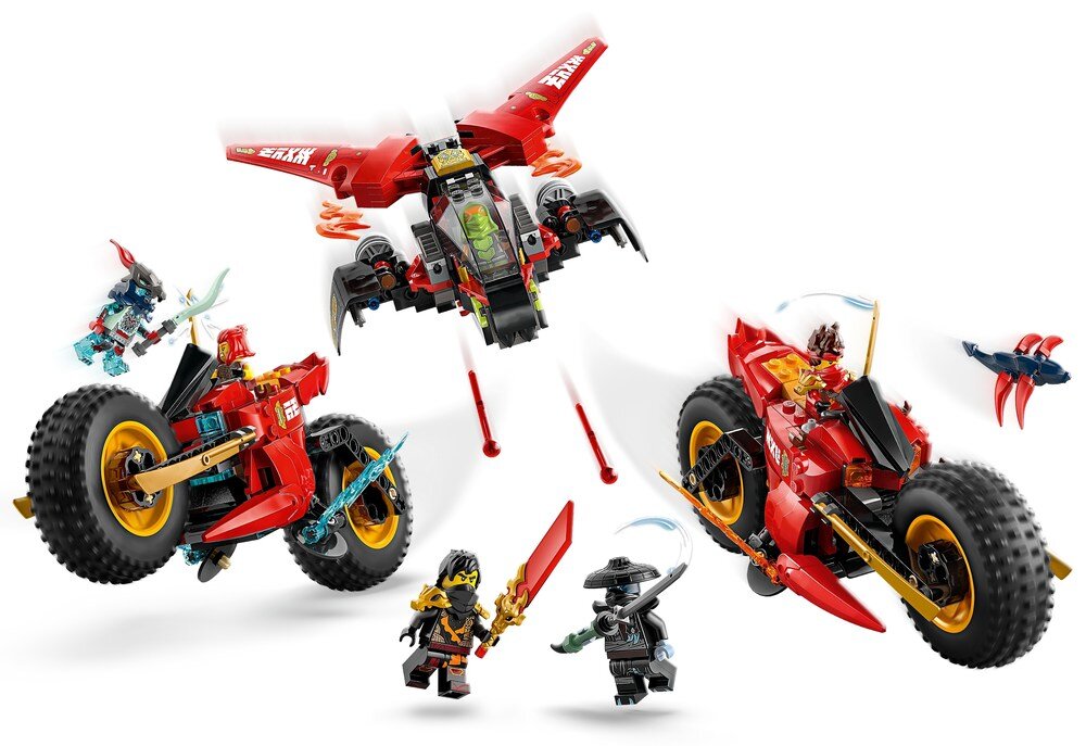 LEGO 71844 Ninjago Pojazd bojowy ninja Broń akcesoria figurek sztandar z tajną wiadomością