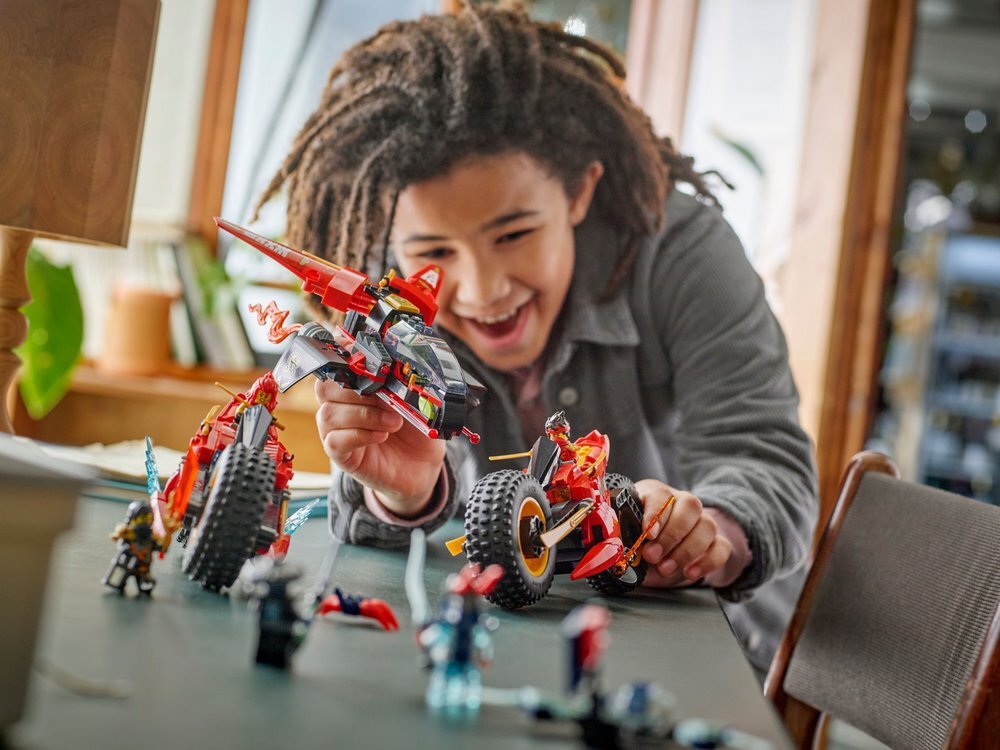 LEGO 71844 Ninjago Pojazd bojowy ninja świetny pomysł na prezent 14 cm wysokości, 24 cm długości i 22 cm szerokości
