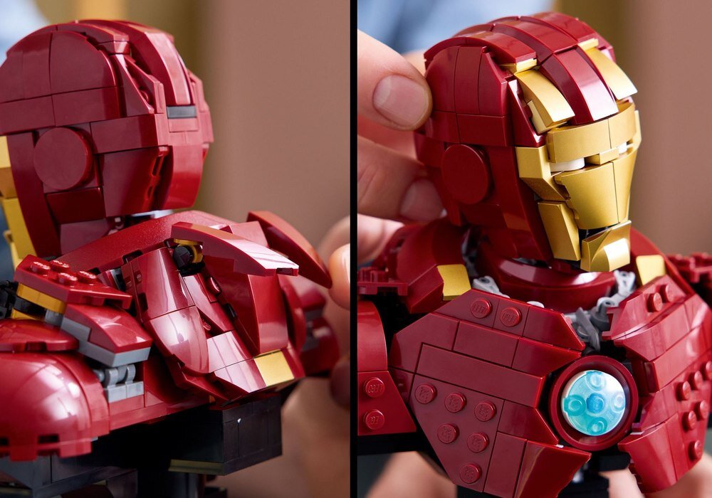 LEGO 76327 Marvel Popiersie Iron Mana MK4 Broszura w formie albumu instrukcje