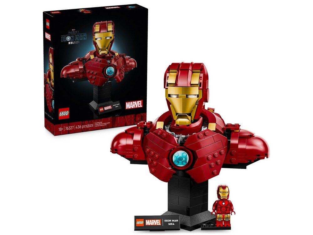LEGO 76327 Marvel Popiersie Iron Mana MK4 Zestaw