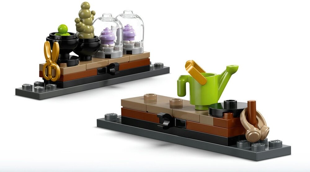 LEGO 76445 Harry Potter Zamek Hogwart: zajęcia z zielarstwa 12 cm wysokości, 13 cm szerokości i 13 cm głębokości