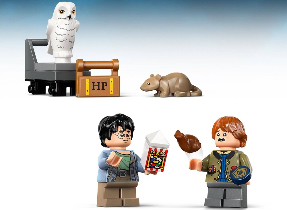 LEGO 76450 Harry Potter Book nook: Ekspres do Hogwartu minifigurki Harry’ego Pottera i Rona Weasleya