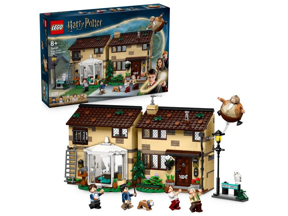 LEGO 76451 Harry Potter Privet Drive: Wizyta ciotki Marge Zestaw