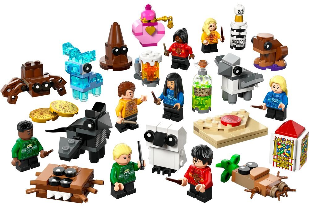 LEGO 76456 Harry Potter Kalendarz adwentowy na 2025 rok List z Hogwartu Tiara Przydziału Potworna księga potworów