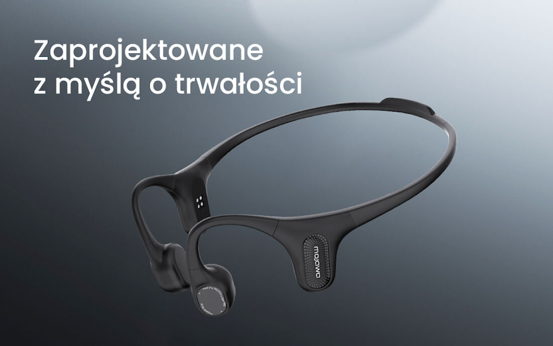 Słuchawki MOJAWA Aerra - Trwałe i wytrzymałe, brak szczelin, żywotność, słuchawki na czarno-białym tle