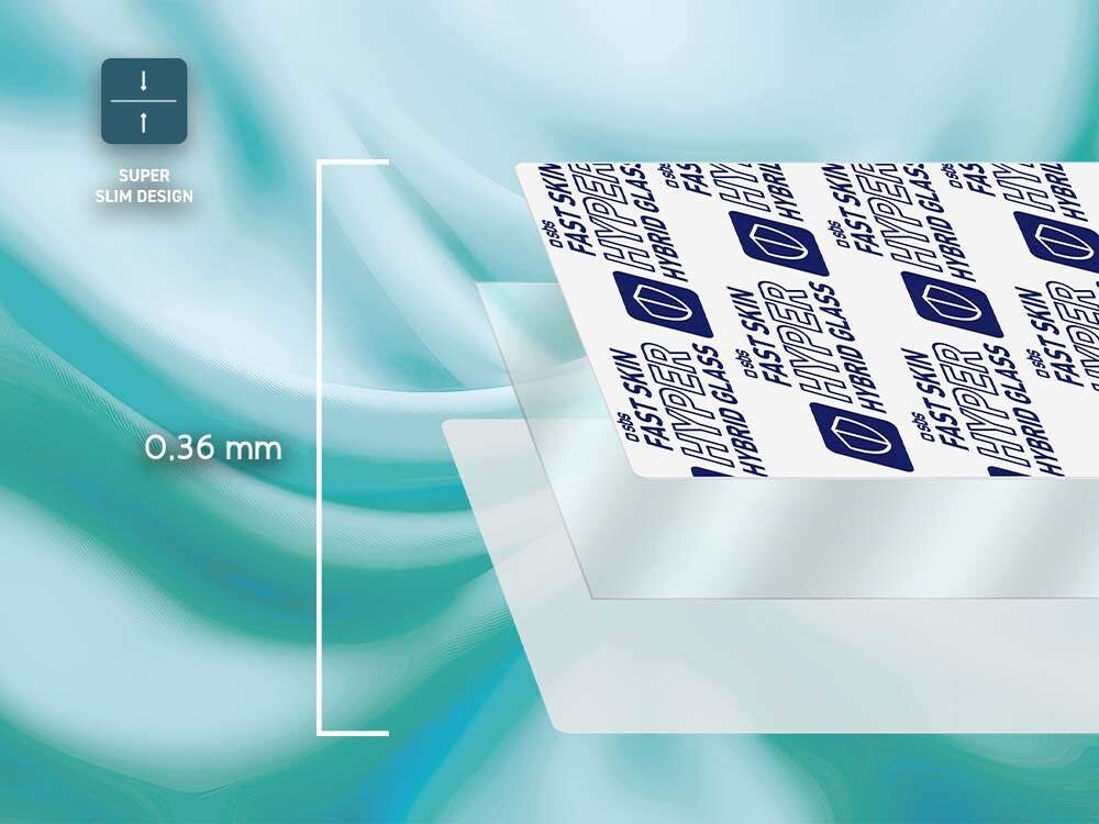 Szkło hybrydowe Slim Hyper o grubości 0,36 mm dla naturalnej reaktywności