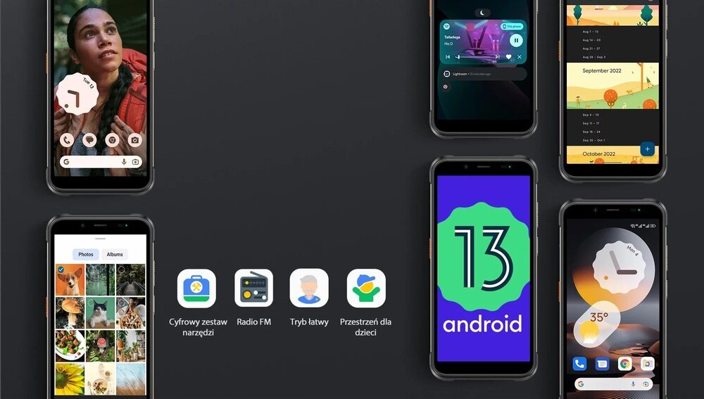 ULEFONE Power Armor 16S system Android 13 czysty interfejs personalizacja