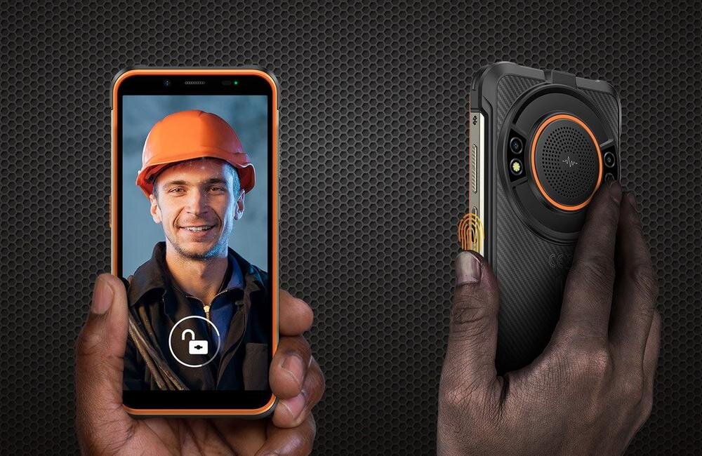 ULEFONE Power Armor 16S odblokowanie twarzą odcisk palca czytnik boczny