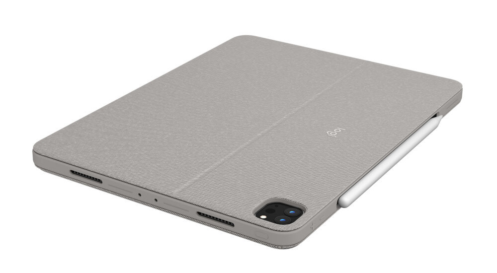Etui na iPad Pro LOGITECH Combo Touch rząd klawiszy skrótów dostosowanie głośności multimedia