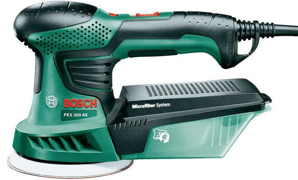 SZLIFIERKA MIMOŚRODOWA BOSCH - 06033A3020 - PEX 300 AE wyposazenie zestawu