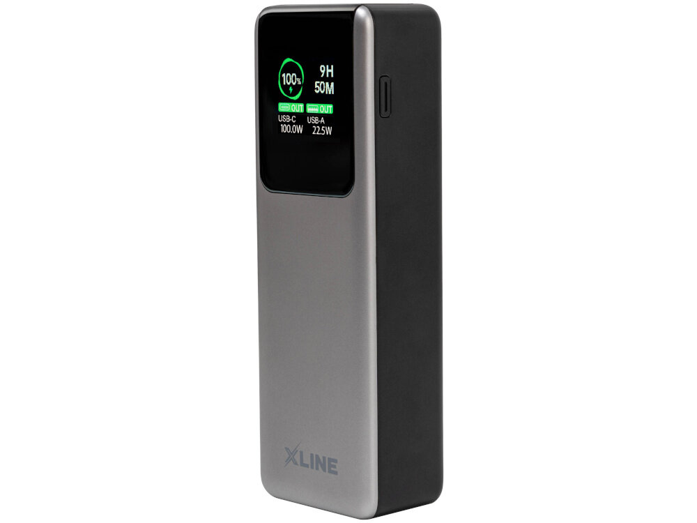 Powerbank XLINE GPB420K 20000 mAh 100W Czarny, akumulator Li-ion 14,4 V, 5000 mAh, 72 Wh