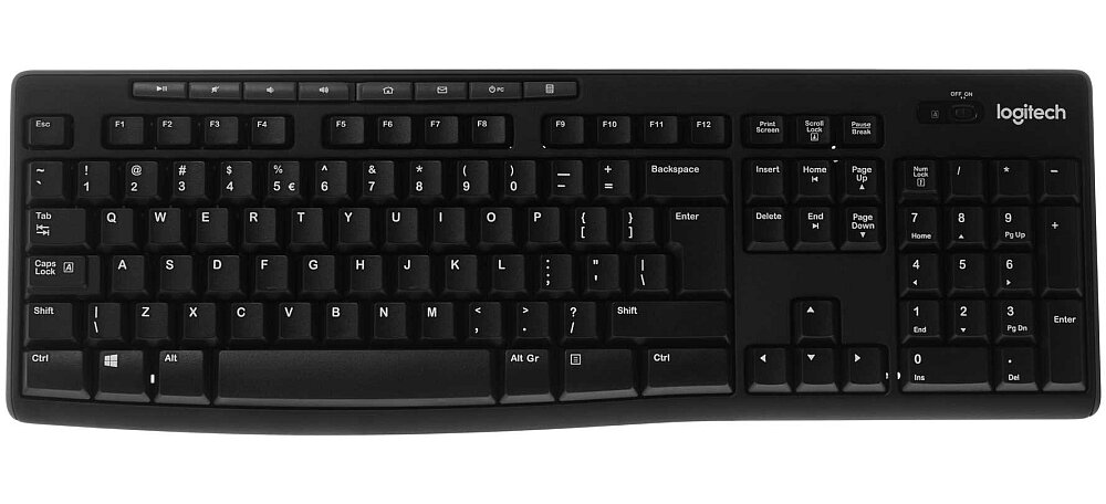 LOGITECH WIRELESS COMBO MK270 programowalne przyciski