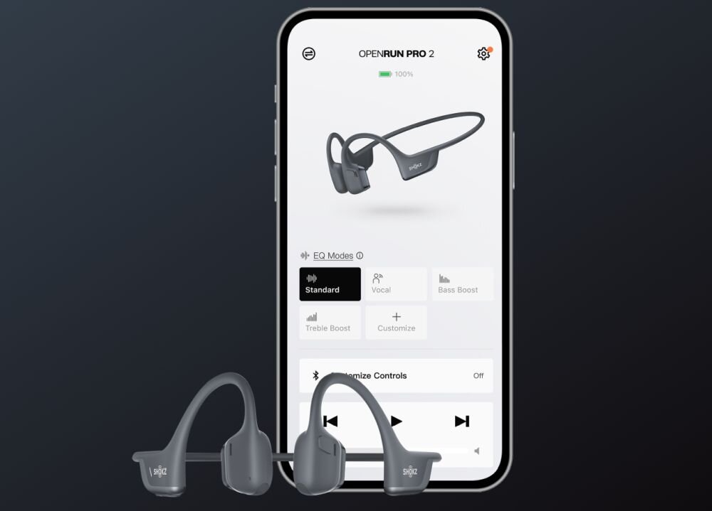 Słuchawki OpenRun Pro 2 Mini aplikacja parowanie wielopunktowe korektory dzwiek urzadzenia