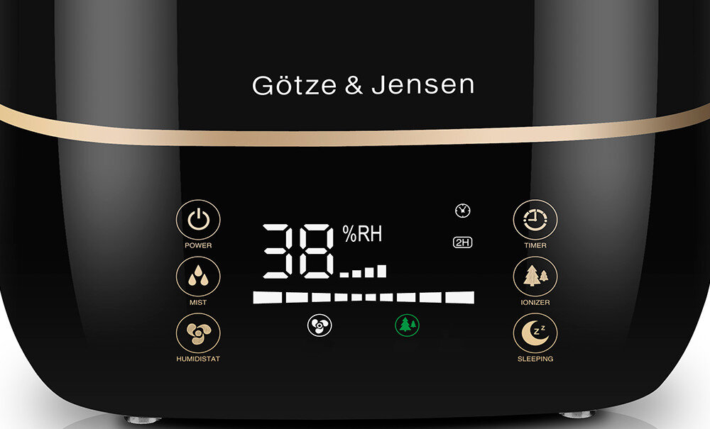 Nawilżacz GÖTZE & JENSEN AH201KG wyswietlacz led poziomy