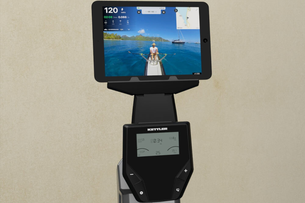 Wioślarz magnetyczny KETTLER Axos Rower 2 0 Uchwyt na urządzenie mobilne