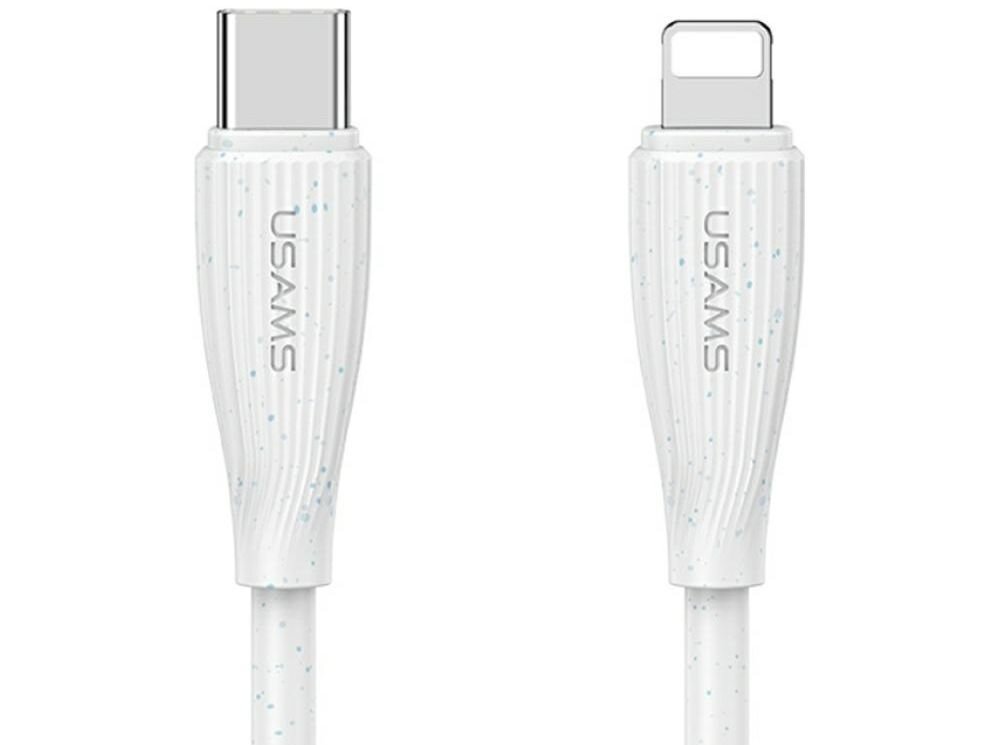 Kabel USB-C - Lightning USAMS Green Series SJ717 30W 1 m 4 kolory kabla, polaczenie, ladowanie, przesyl danych