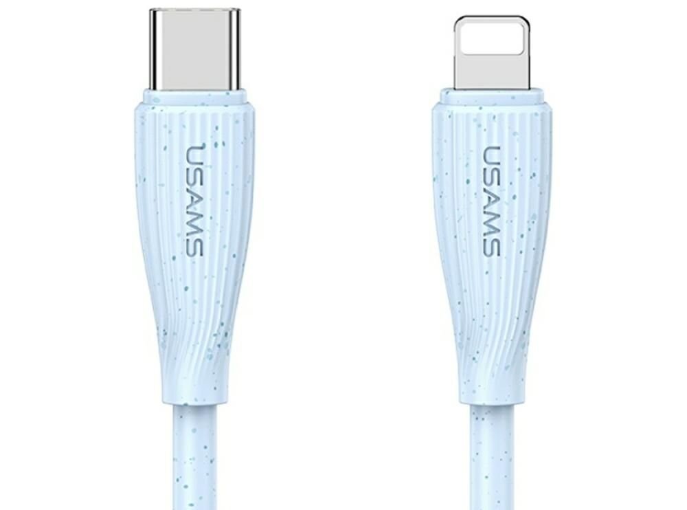 Kabel USB-C - Lightning USAMS Green Series SJ717 30W 1 m 4 kolory kabla, polaczenie, ladowanie, przesyl danych