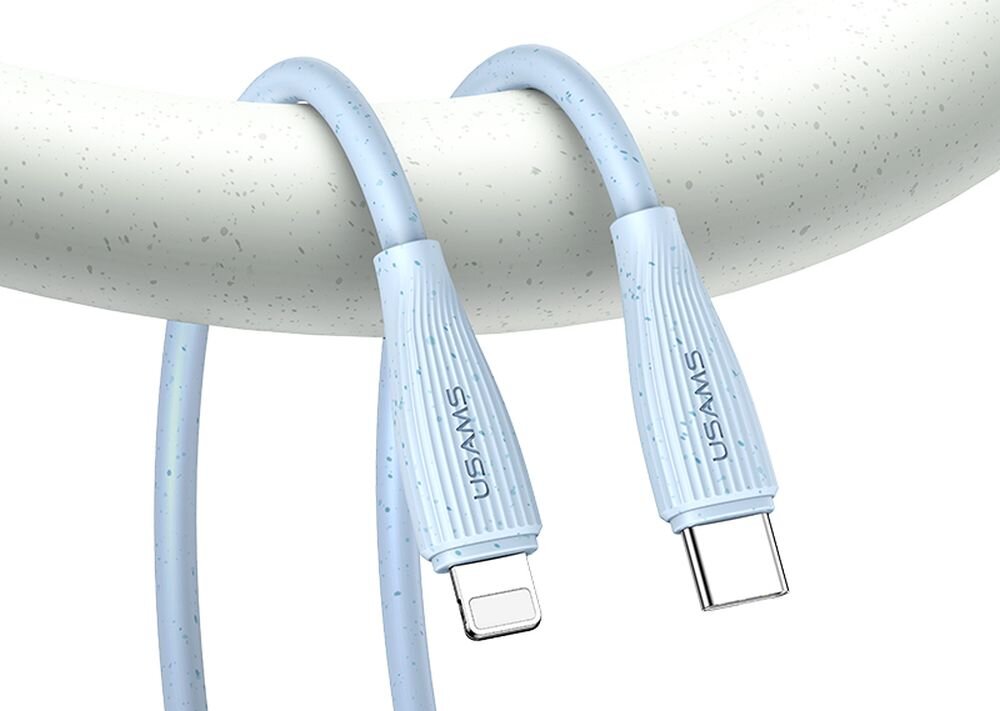 Kabel USB-C - Lightning USAMS Green Series SJ717 30W 1 m dom, podroz, kolorystyka, wykonanie, codzienne uzytkowanie