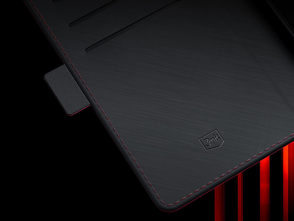 Etui 3MK Wallet Case do Motorola Edge 60 Pro Czarny Otwieraj i zamykaj klapkę jedną ręką magnetyczny system zamykania/otwierania