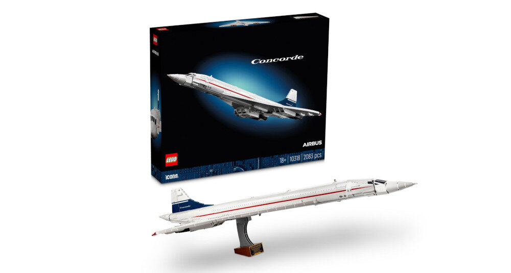 KLOCKI LEGO ICONS CONCORDE 10318 zestaw elementy dokumentacja