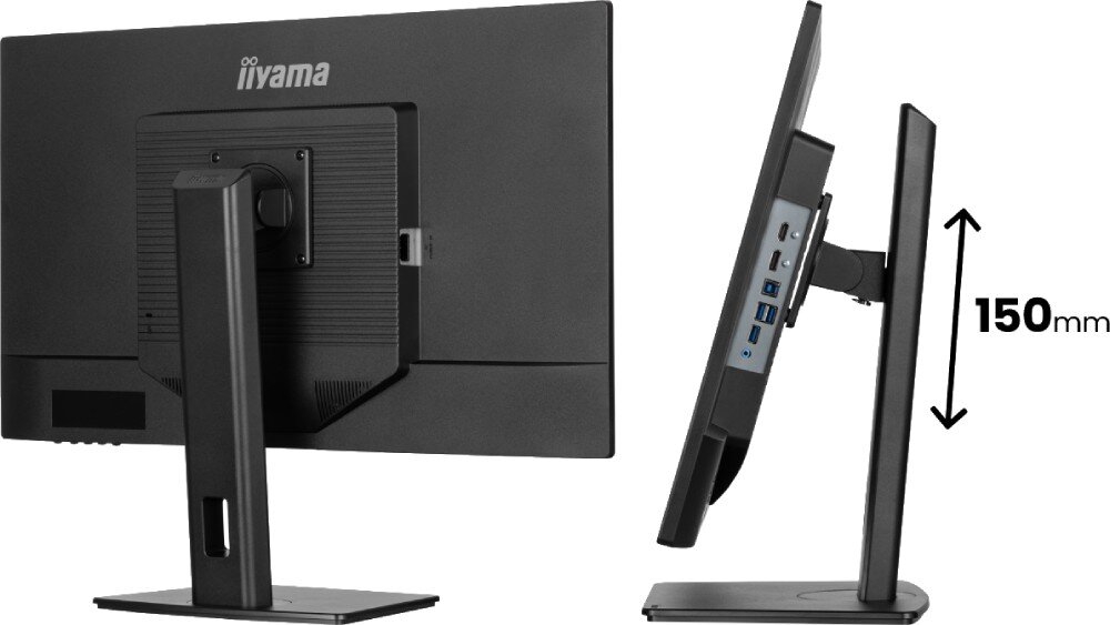 Monitor IIYAMA ProLite XB3270QSU-B1 31.5 2560x1440px IPS 100Hz 3 ms podstawa regulacja nachylenie wysokość obrót mocowanie VESA