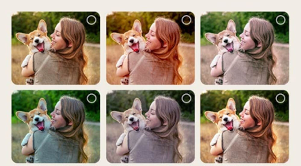 Telewizor LG 50NANO81A6A AI Picture Wizard spersonalizowany obraz, kobieta trzymająca psa w ręku