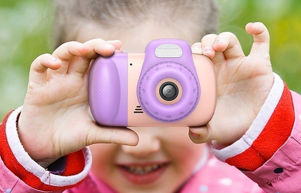 Aparat dla dzieci HOCO DV201 bateria 600 mAh obsługa kart pamięci 32 GB