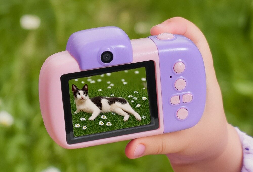 Aparat dla dzieci HOCO DV201 ekran IPS 2,4 cala intuicyjne menu