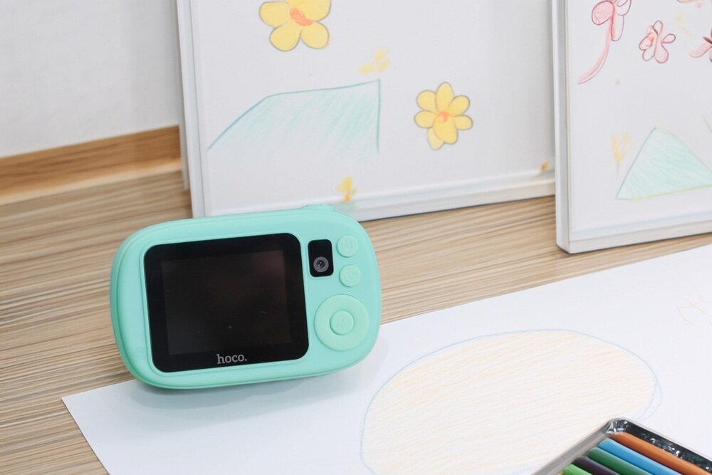 HOCO DV205 aparat dla dzieci z intuicyjnym menu i wielojęzyczną obsługą