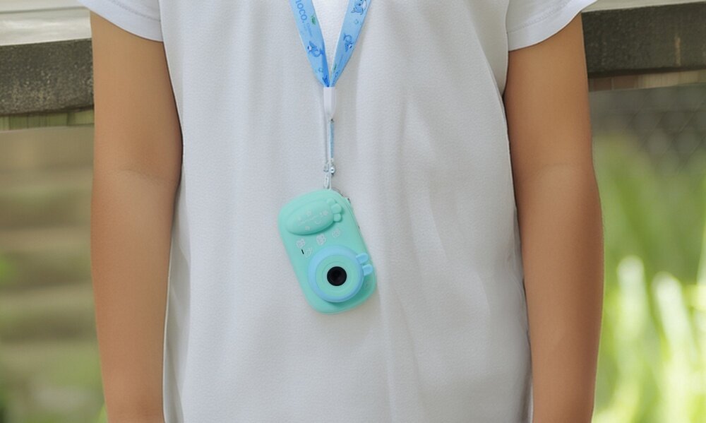 HOCO DV205 aparat dziecięcy z baterią 1000 mAh i obsługą kart pamięci do 32 GB