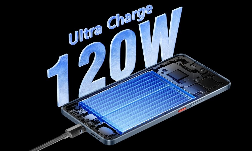 Smartfon REALME GT 7T ładowanie