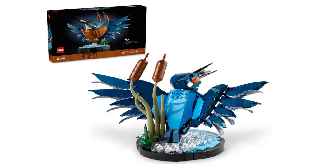 KLOCKI LEGO ICONS ZIMORODEK 10331 zestaw elementy dokumentacja