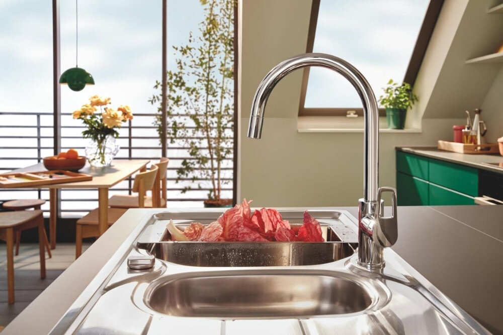 WKŁADKA OCIEKOWA GROHE RÓŻOWE ZŁOTO kuchnia zlewozmywak bateria Łatwe czyszczenie mycie w zmywarce metal odporna powłoka PVD