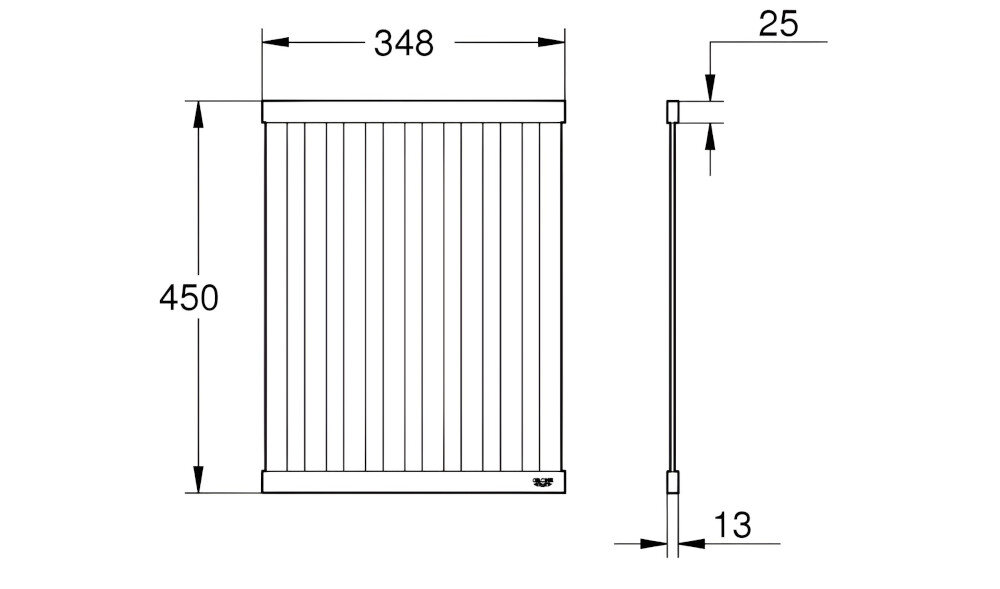OCIEKACZ NA NACZYNIA GROHE lifestyle wizualizacja Informacje techniczne wymiary kolor odporny na korozję można myć w zmywarce Różowe złoto