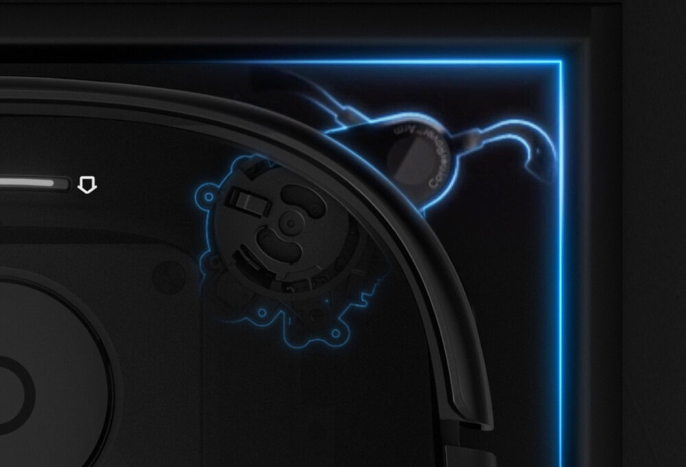 Robot sprzątający EUFY Omni E28 Sprzątanie z użyciem AI sztuczna inteligencja AI See™ unika przeszkód Diody LED