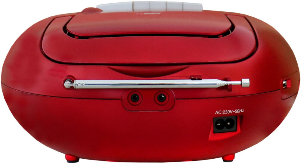 Radioodtwarzacz SOUNDMASTER SCD7800RO radio DAB+ FM RDS pamięć 60 stacji, radioodtwarzacz od tyłu na białym tle